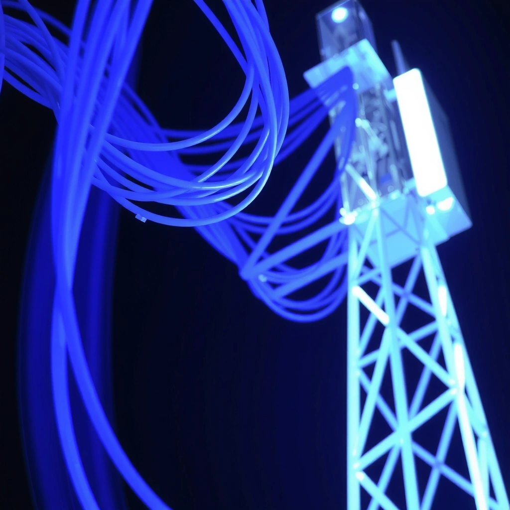 Connessione fibra ottica moderna